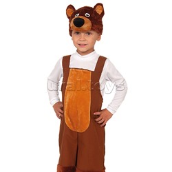 Изделие швейное "Набор карнавальный "Мишка бурый" ткань-плюш (6-9 лет, рост 122-134 см)
