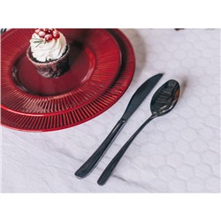 Набор столовых приборов Magistro «Эсквайр», 4 предмета, нержавеющая сталь, чёрный