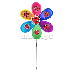 Ветерок "Божьи коровки на лепестках" 29*67 см., в пакете