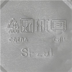 Формы для выпечки и запекания Доляна, набор 2 шт., 1.1 л, 22.5×17.5×3.5 см, фольга, серебристые