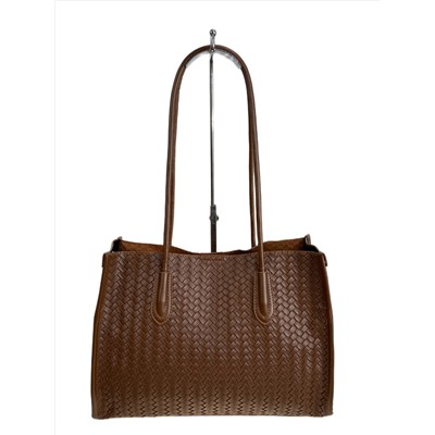 Женская сумка из искусственной кожи, цвет шоколад