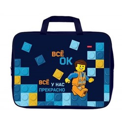 Папка А4 на молнии с ручками 35х26,5х4 см "Bricks" (091133) 31117 Хатбер