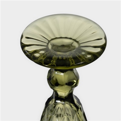 Бокалы для шампанского Magistro «Круиз», 160 мл, 7×20 см, стекло, набор 6 шт., зелёные