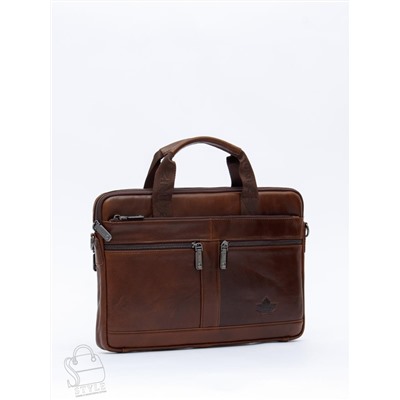 Портфель мужской кожаный 33773Z coffee Zinimsk