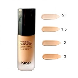 Тональный крем для лица Kiko Unlimited Foundation Longwear & Comfort (тон 1)