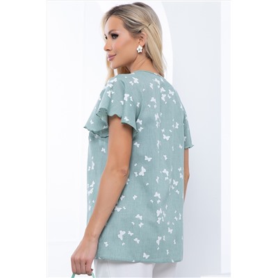 Блуза "Гайана" (мята) Б6778