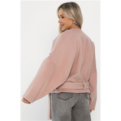 Пальто укороченное Хайт (пудра) Б14315-7М