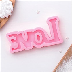 Молд для заливки «Любовь», силикон, 14.5×7.5 см, МИКС