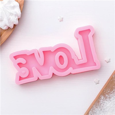 Молд для заливки «Любовь», силикон, 14.5×7.5 см, МИКС