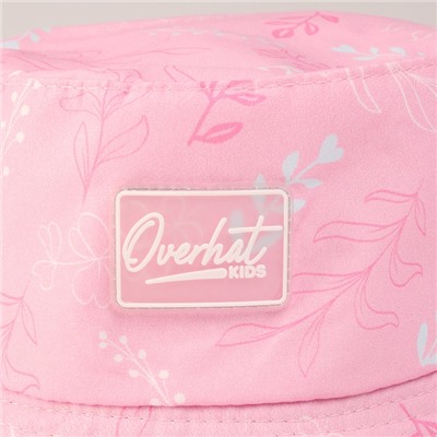 Панама детская для девочки Overhat, розовая, р-р 54