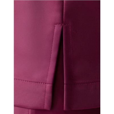 Элегантный топ с V вырезом из струящегося сатина