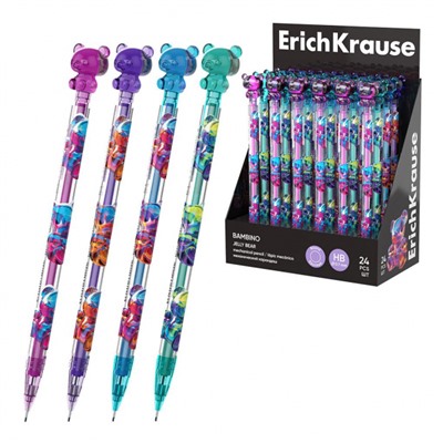 Авт. карандаш 0.7 мм НВ Bambino Jelly Bear 63588 ErichKrause