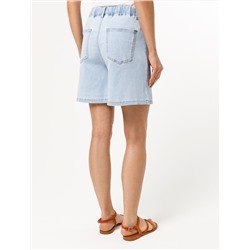 Шорты из эластичного денима