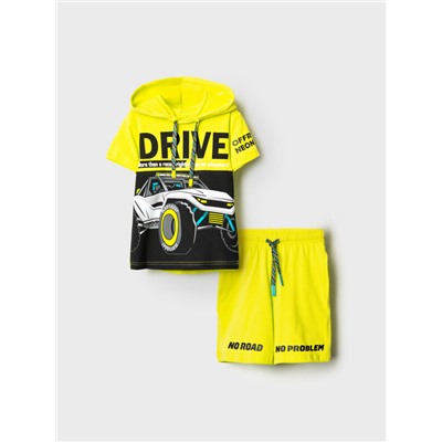 Комплект трикотажный для мальчиков: фуфайка (футболка), шорты