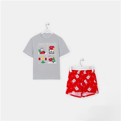 Пижама женская (футболка и шорты) KAFTAN «Мишки» размер 52-54