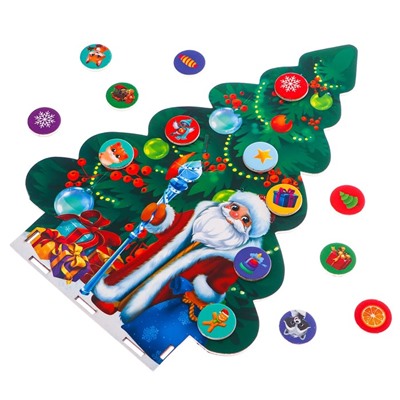 Настольная развивающая игра на новый год «Магнитная ёлка»