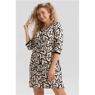 36973 халат женский (Молочный)