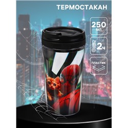 Термостакан детский со вставкой «Человек паук с котиком», 250 мл