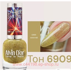 Alvin D`or Лак для ногтей  Laser Show тон 6909 золотой 12 мл