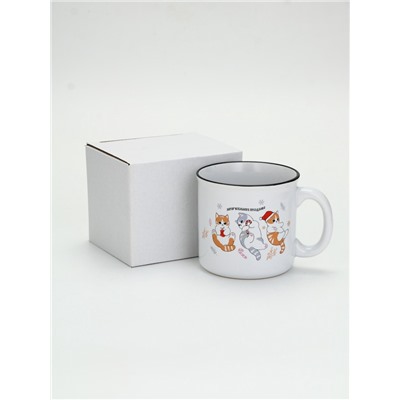 Кружка чайная новогодняя «Замурчательного праздника», 530 мл