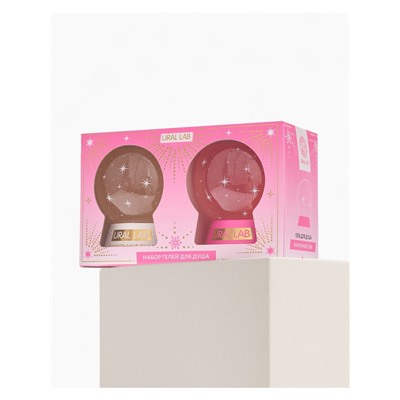 Гели для душа в форме ёлочных шаров Happy New Year, набор 2 шт. × 245 мл, URAL LAB