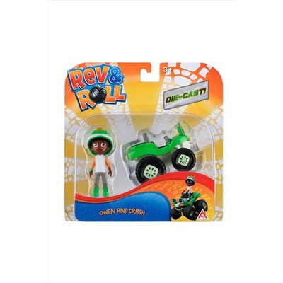 Игрушка Rev&Roll фигрука+машинка (метал) - Оуен и Крэш Игрушки разных брендов, 267835