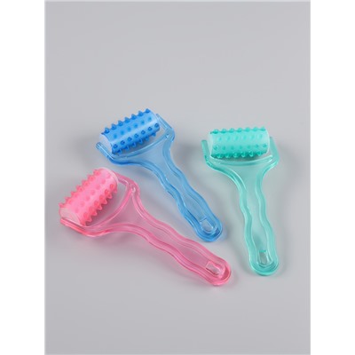 Массажёр - роллер, с шипами, 19×9×3.5 см, универсальный, МИКС