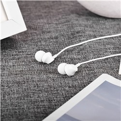Проводные наушники с микрофоном внутриканальные Hoco M14 Natural sound universal Jack 3,5  (white)