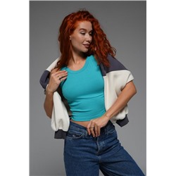 14408/1 топ-майка женская (Зеленый)