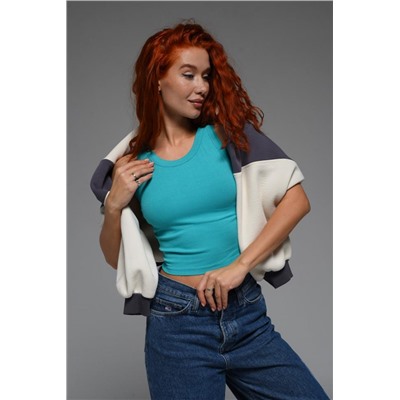 14408/1 топ-майка женская (Зеленый)