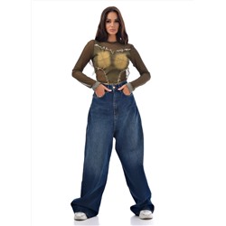 Женские джинсы широкие CRACPOT