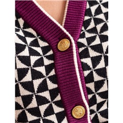 Жакет двуслойной вязки с кашемиром