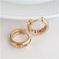 Серьги коллекция "Xuping" покрытие позолота, вставка: фианиты, Х000891403, арт.001.836