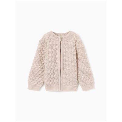 Джемпер детский вязаный MINAKU, цвет бежевый, рост 68-74 см