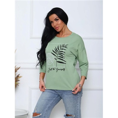 Футболка "Сильвана" (Оливковый)