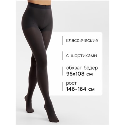 Женские колготки MINAKU 100 ден, графит, размер 2/S