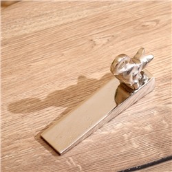 Стоппер дверной «Киска», 15×3.5×9 см, алюминий