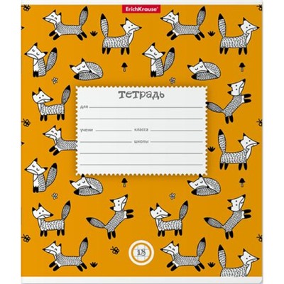 Тетрадь  18л клетка "Foxes" 49169 ErichKrause