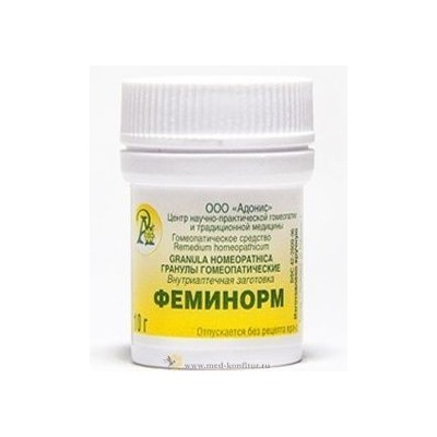Гранулы гомеопатические "Феминорм"