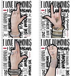 Тетрадь  48л клетка на спирали "I  love diamonds" (080191) Хатбер