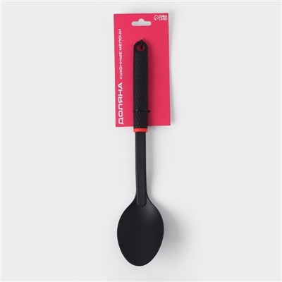 Ложка гарнирная Доляна Picanto, цвет чёрный