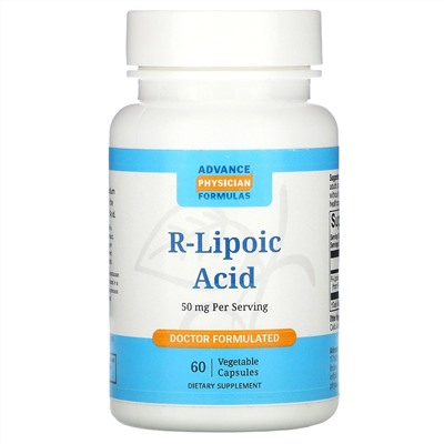 Advance Physician Formulas, R-липоевая кислота, 50 мг, 60 капсул