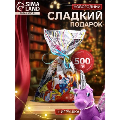 Сладкий новогодний подарок «Светлячок», конфеты + игрушка, детский, 500 г