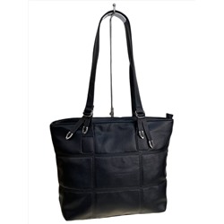 Женская сумка из искусственной кожи, цвет черный