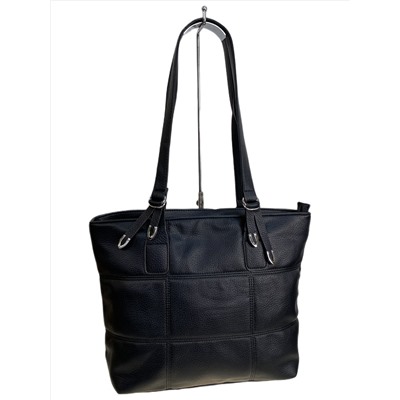 Женская сумка из искусственной кожи, цвет черный