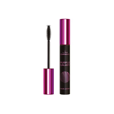 Тушь для ресниц PURPLE GALAXY силиконовая кисть с усиками, удлинение и разделение ресниц, 10 мл