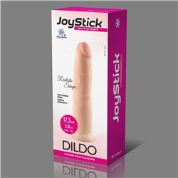 Телесный фаллоимитатор JoyStick на присоске - 17,3 см.
