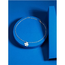 Браслет женский серебро в форме клевер родированный коллекция quatrefoil 450-10-675р