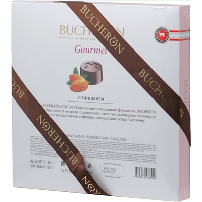 BUCHERON. Gourmet с миндалем 180 гр. карт.упаковка