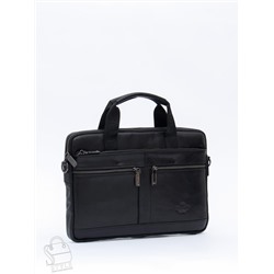 Портфель мужской кожаный 33773Z black Zinimsk в Новосибирске
